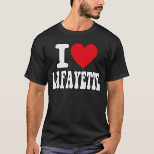I Love Lafayette California Heart Souvenir CA City T-Shirt