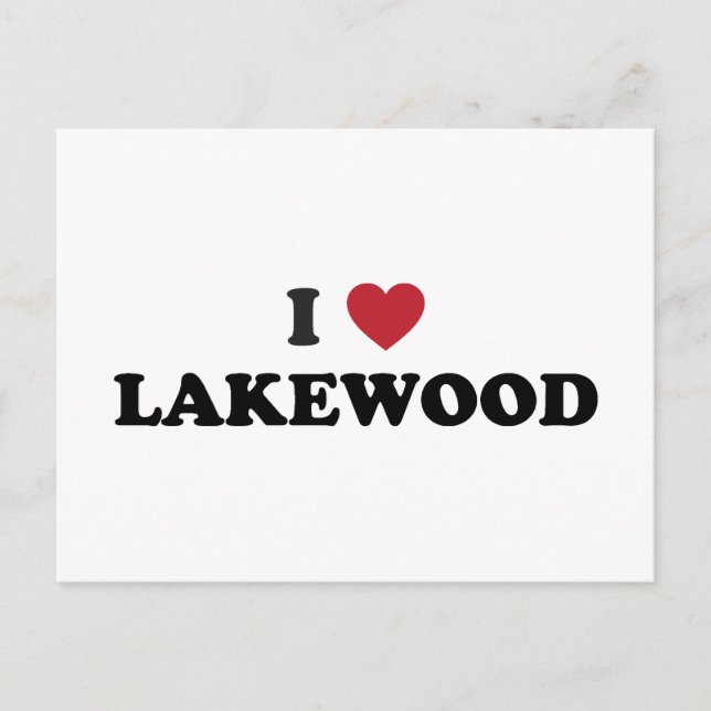 I Love Lakewood Colorado Postcard (Front)
