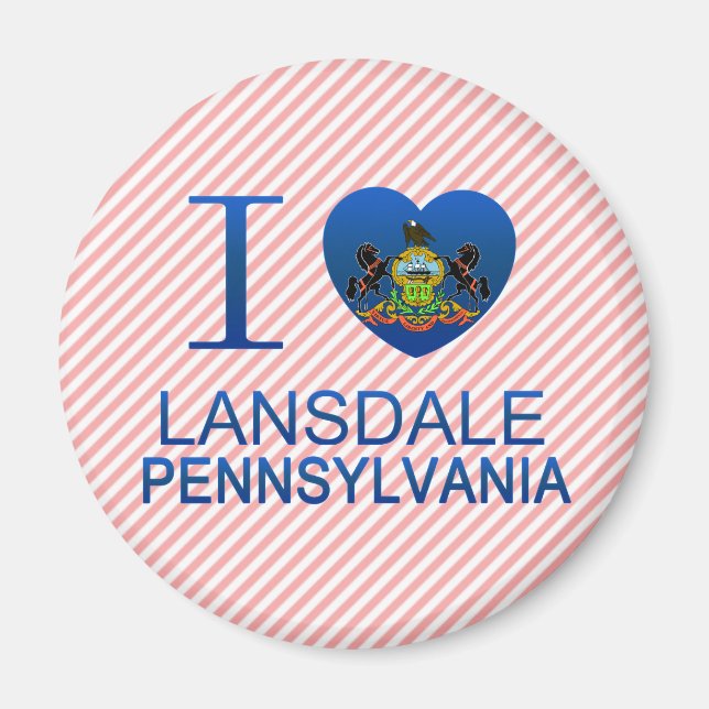 I Love Lansdale, PA Magnet (Front)