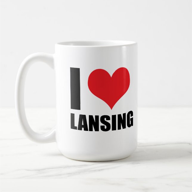 I love Lansing Coffee Mug (Left)