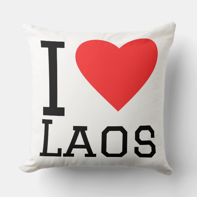 I love Laos  Cushion (Front)