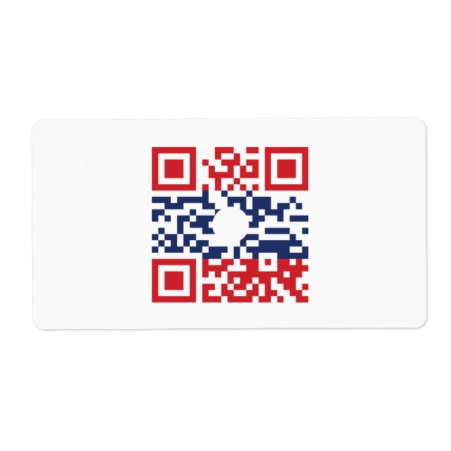 I Love Laos (Khoy Huk Lao) Flag QR Code | Lao Geek (Front)