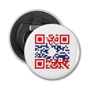 I Love Laos (Khoy Huk Lao) Flag QR Code Lao Geek Bottle Opener