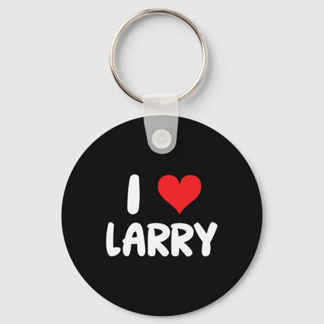 I Love Larry - Heart - Name  Key Ring (Front)