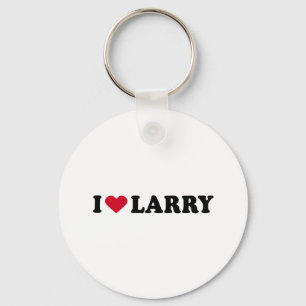 I LOVE LARRY KEY RING