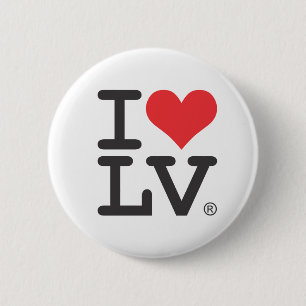 I Love Las Vegas 6 Cm Round Badge