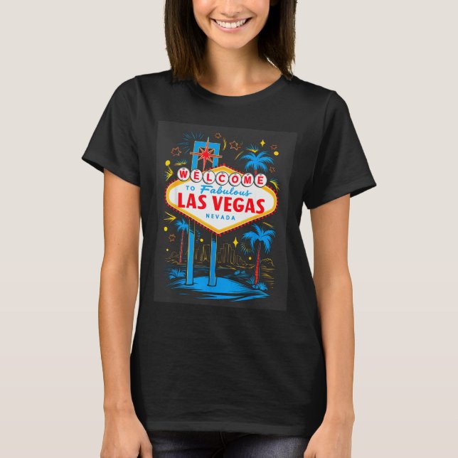 I Love Las Vegas Nevada City Vegas Souvenir Las Ve T-Shirt (Front)