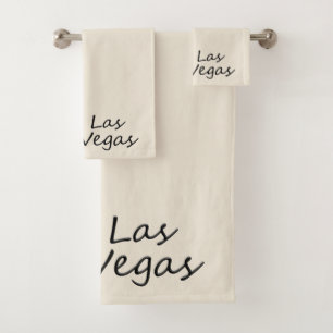 I Love Las Vegas Poker Chip Bath Towel Set