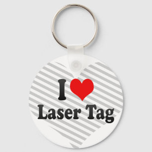 I love Laser Tag Key Ring