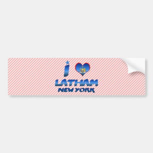 I love Latham, New York Bumper Sticker