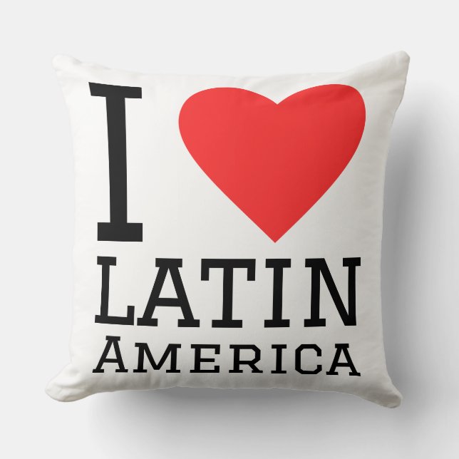 I love Latin america Cushion (Front)