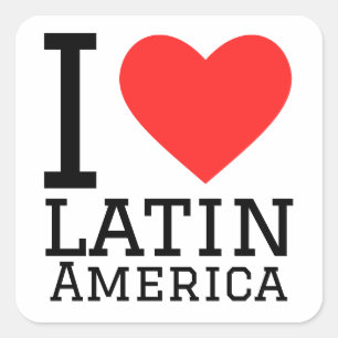 I love Latin america Square Sticker