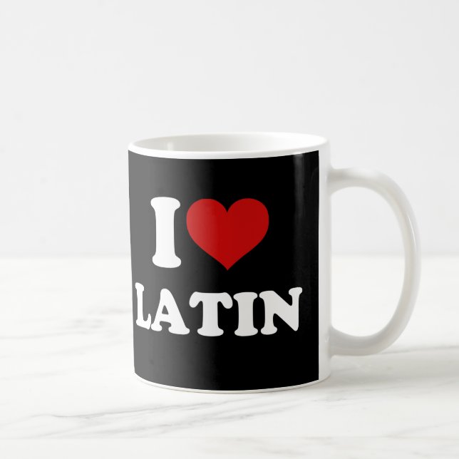 I Love Latin Coffee Mug (Right)