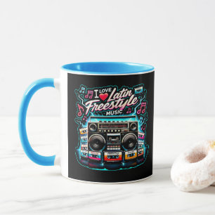 I Love Latin Freestyle Music  Mug