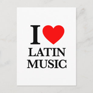 I Love Latin Music Postcard