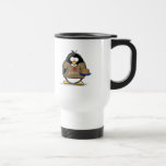 I Love Latkes Penguin Travel Mug<br><div class="desc">A fun holiday penguin just for the Hanukkah. Show off your holiday spirit with this cute latke loving penguin.</div>