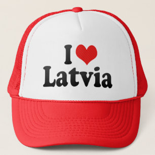 I Love Latvia Trucker Hat
