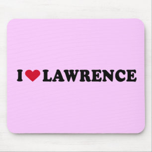 I LOVE LAWRENCE MOUSE MAT