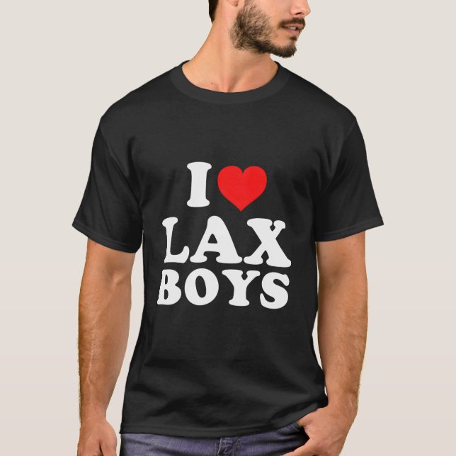 I Love Lax T-Shirt (Front)