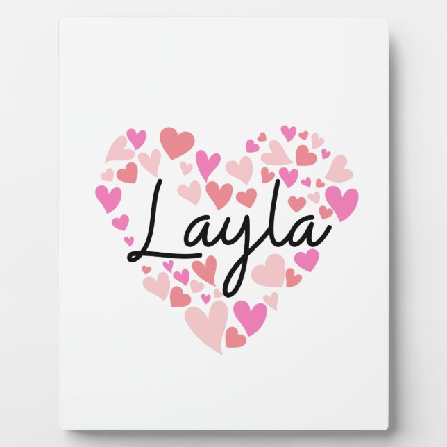 I love Layla Plaque (Front)