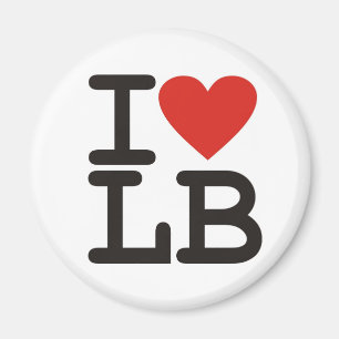 I Love LB Magnet