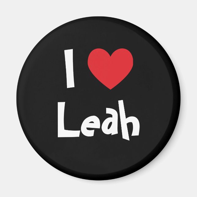 I Love Leah Magnet (Front)