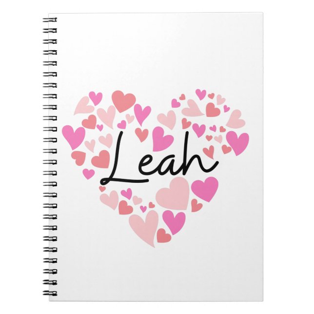 I love Leah Notebook (Front)