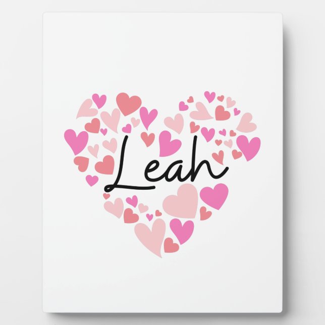 I love Leah Plaque (Front)