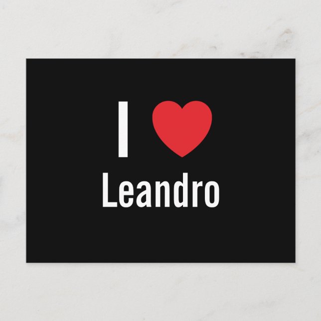 I love Leandro Postcard (Front)