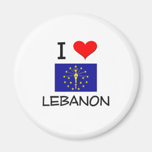 I Love LEBANON Indiana Magnet