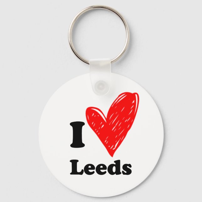 I love Leeds Key Ring (Front)