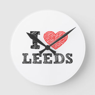 I-love leeds round clock