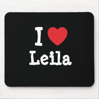 I love Leila heart T-Shirt Mouse Mat