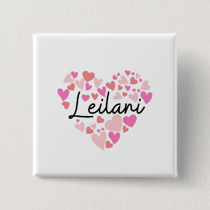I love Leilani 15 Cm Square Badge