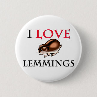 I Love Lemmings 6 Cm Round Badge