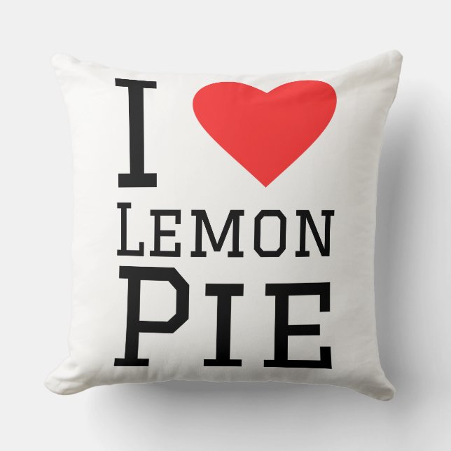 I love lemon pie cushion (Front)