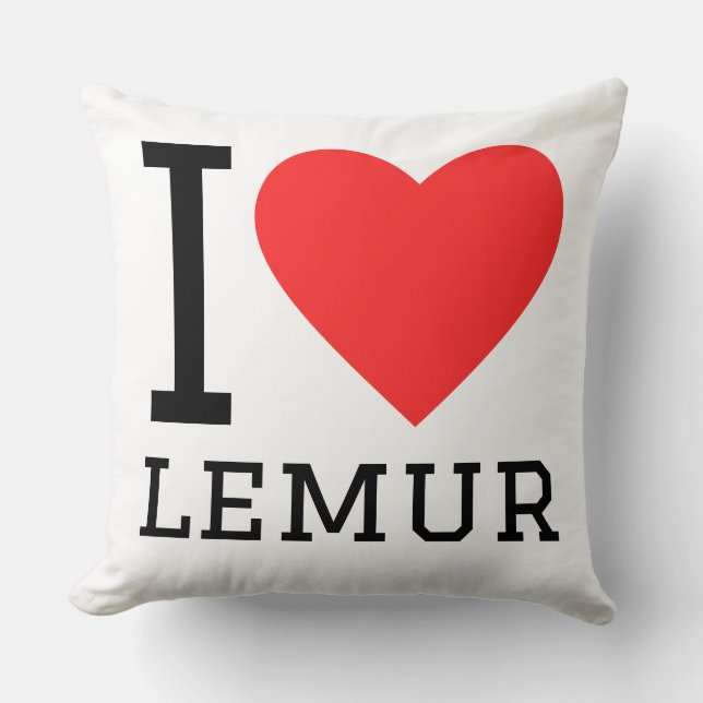 I love lemur cushion (Front)