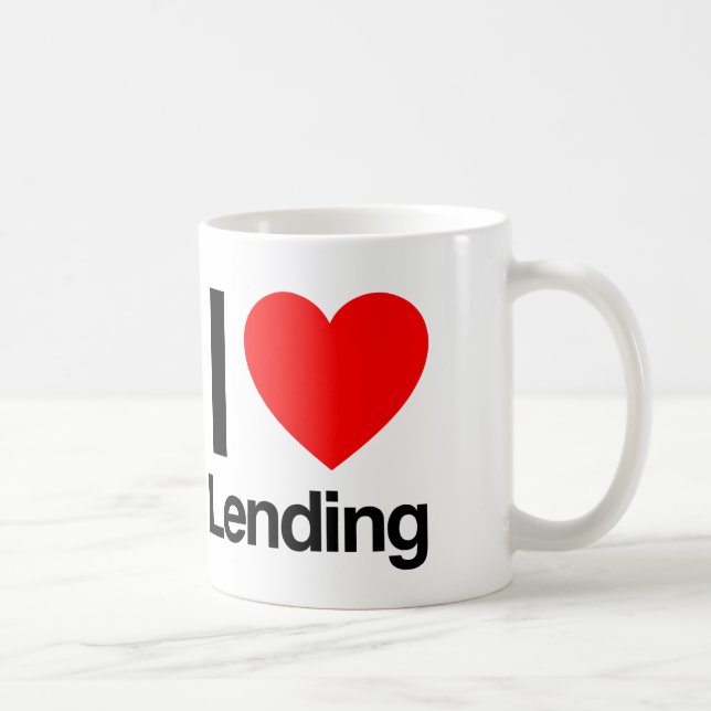 i love lending coffee mug (Right)