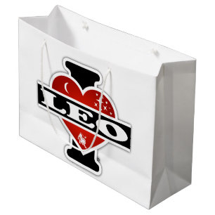 I Love Leo Large Gift Bag