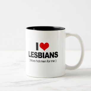 I Love Lesbians Two-Tone Coffee Mug