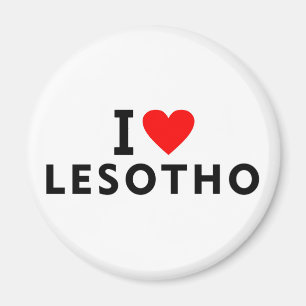 I love Lesotho country like heart travel tourism Magnet