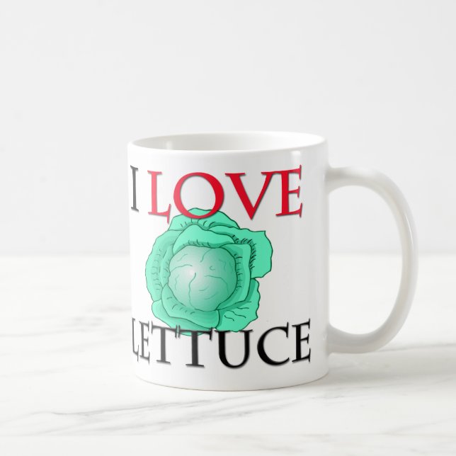 I Love Lettuce Coffee Mug (Right)