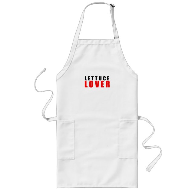 I love lettuce long apron (Front)