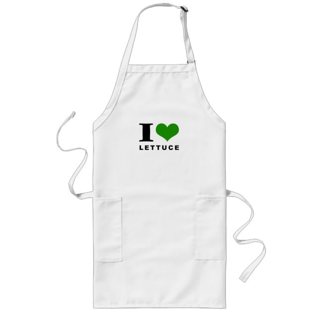 I love lettuce long apron (Front)