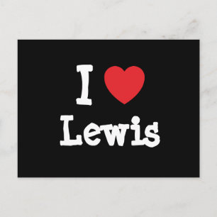 I love Lewis heart T-Shirt Postcard