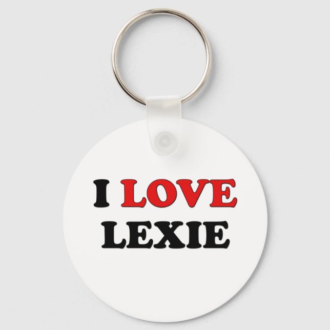 I Love Lexie Key Ring (Front)