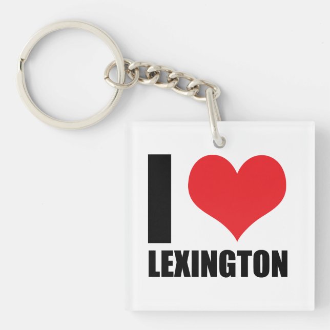 I love Lexington Key Ring (Front)