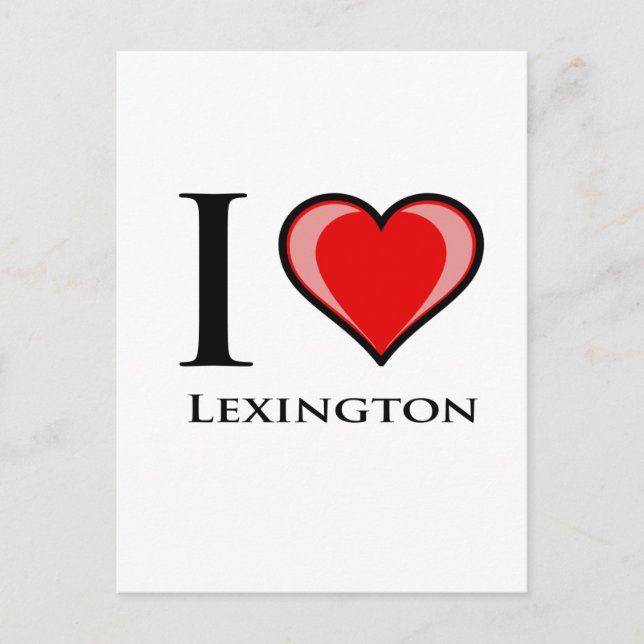 I Love Lexington Postcard (Front)
