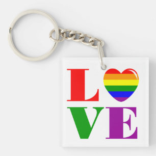 I love LGBT Key Ring