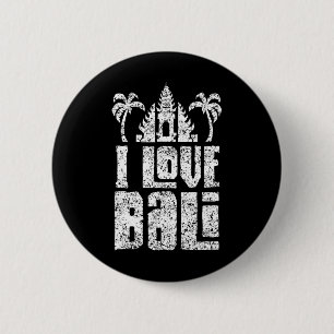 I Love Li Indonesia Summer Waves Vacation 6 Cm Round Badge